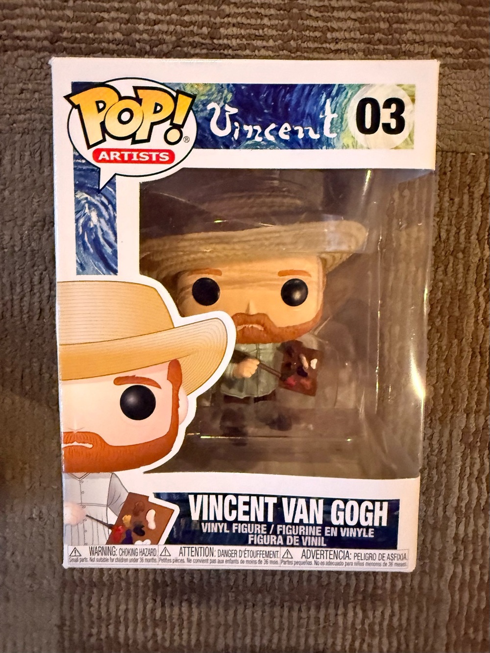 Funko Pop! Artists Vincent Van Gogh Vinyl Figure - Tan, Cream, Orange